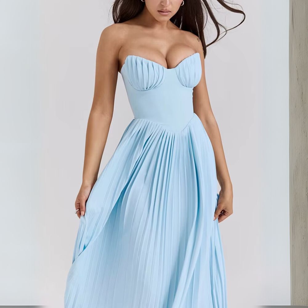 Amelia - Elegant Pleated Gown