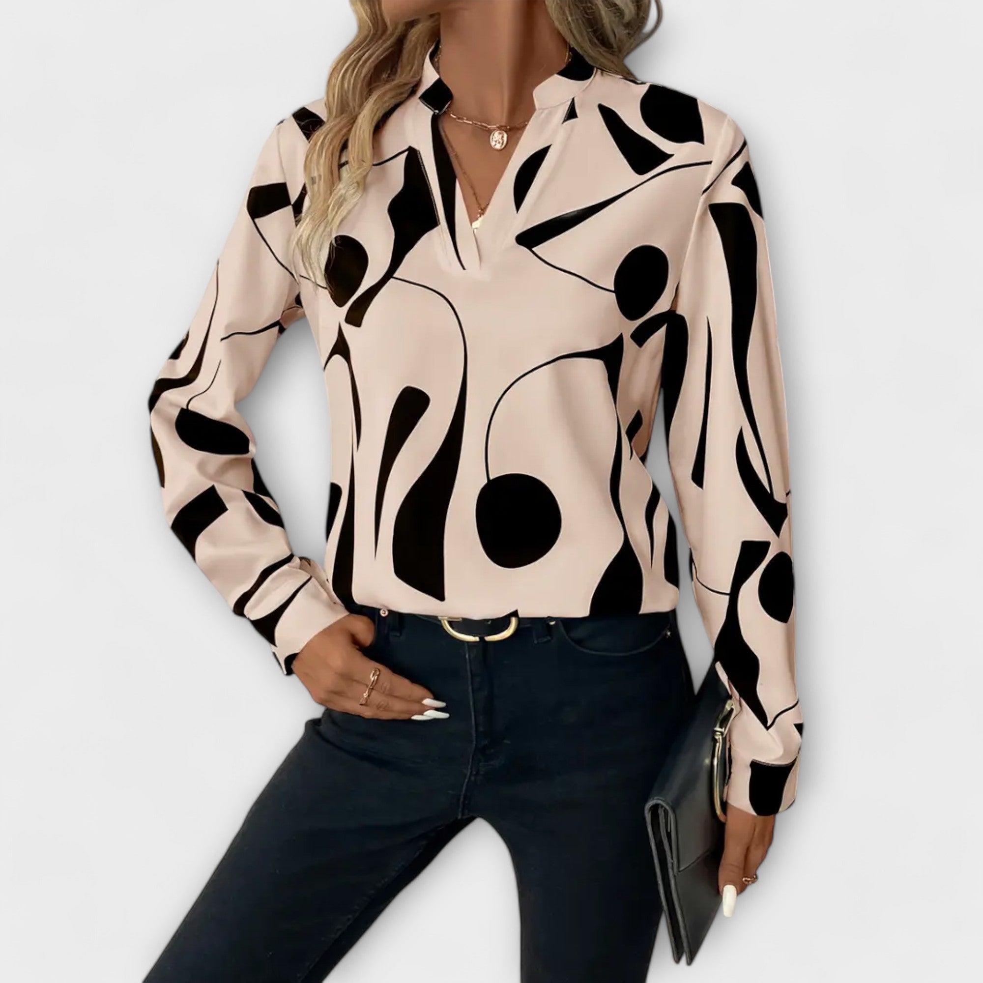 Jessica - Elegant Long-Sleeve Blouse