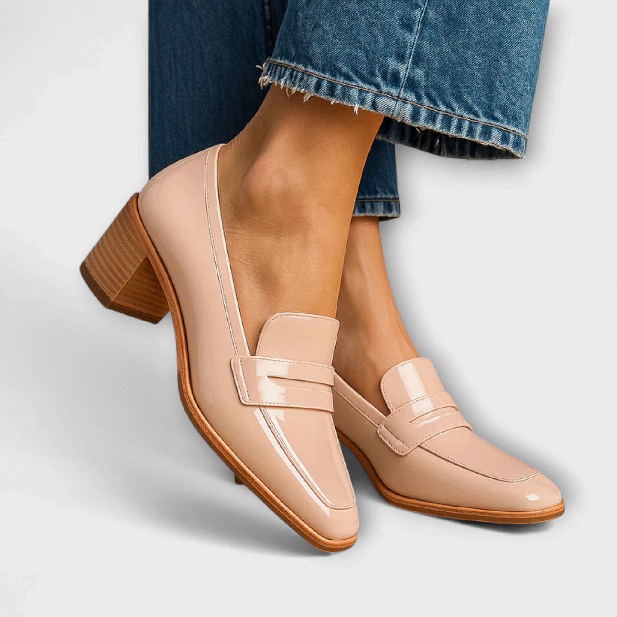 Jessica - Elegant Shiny Loafers