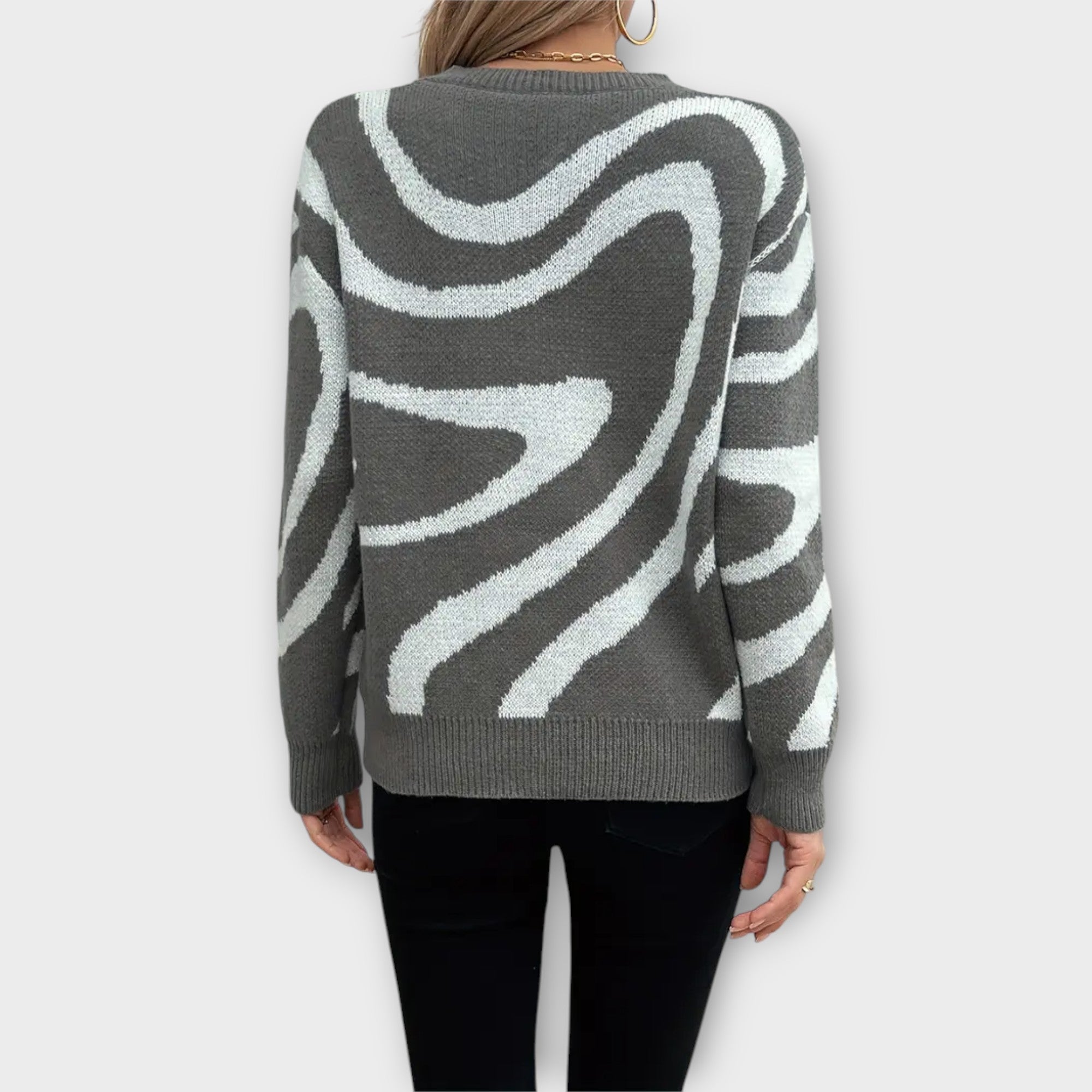 Jamie - Floral Knit Sweater
