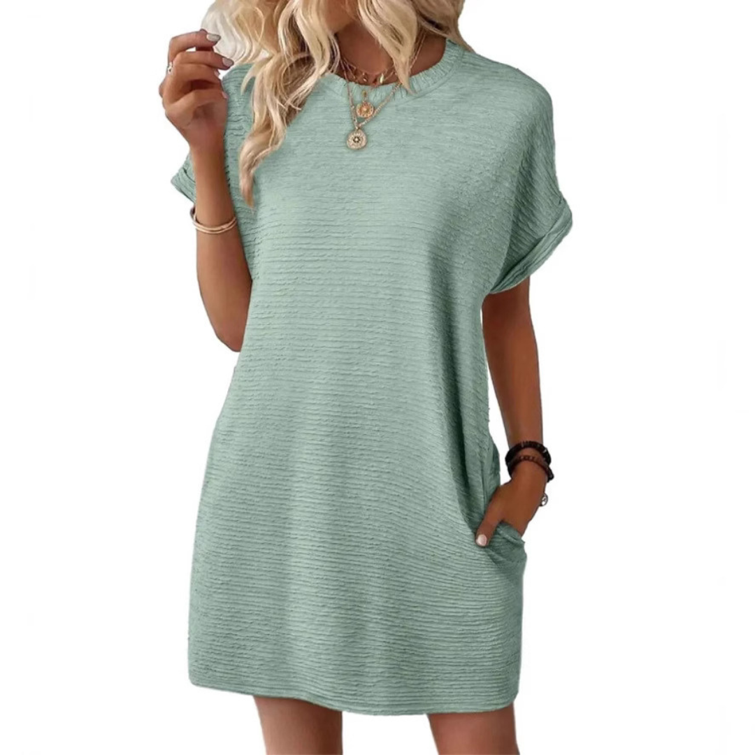 Diana - Casual Round Neck Summer Dress