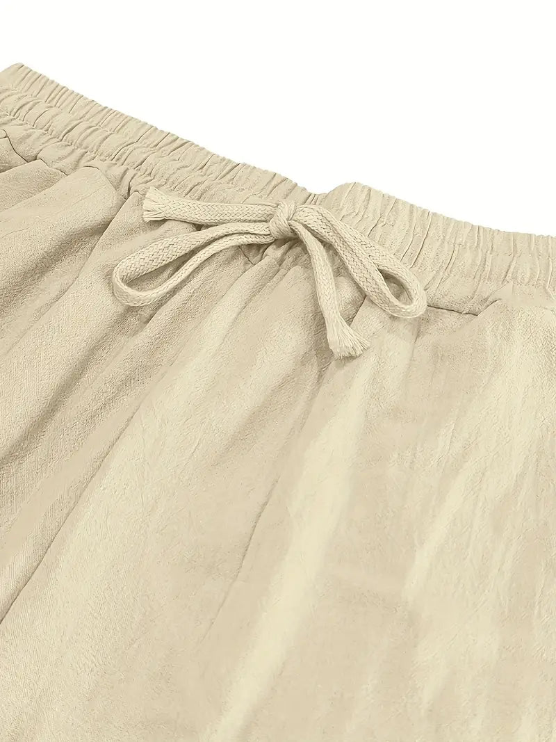 Khaki Linen Seaside Trousers