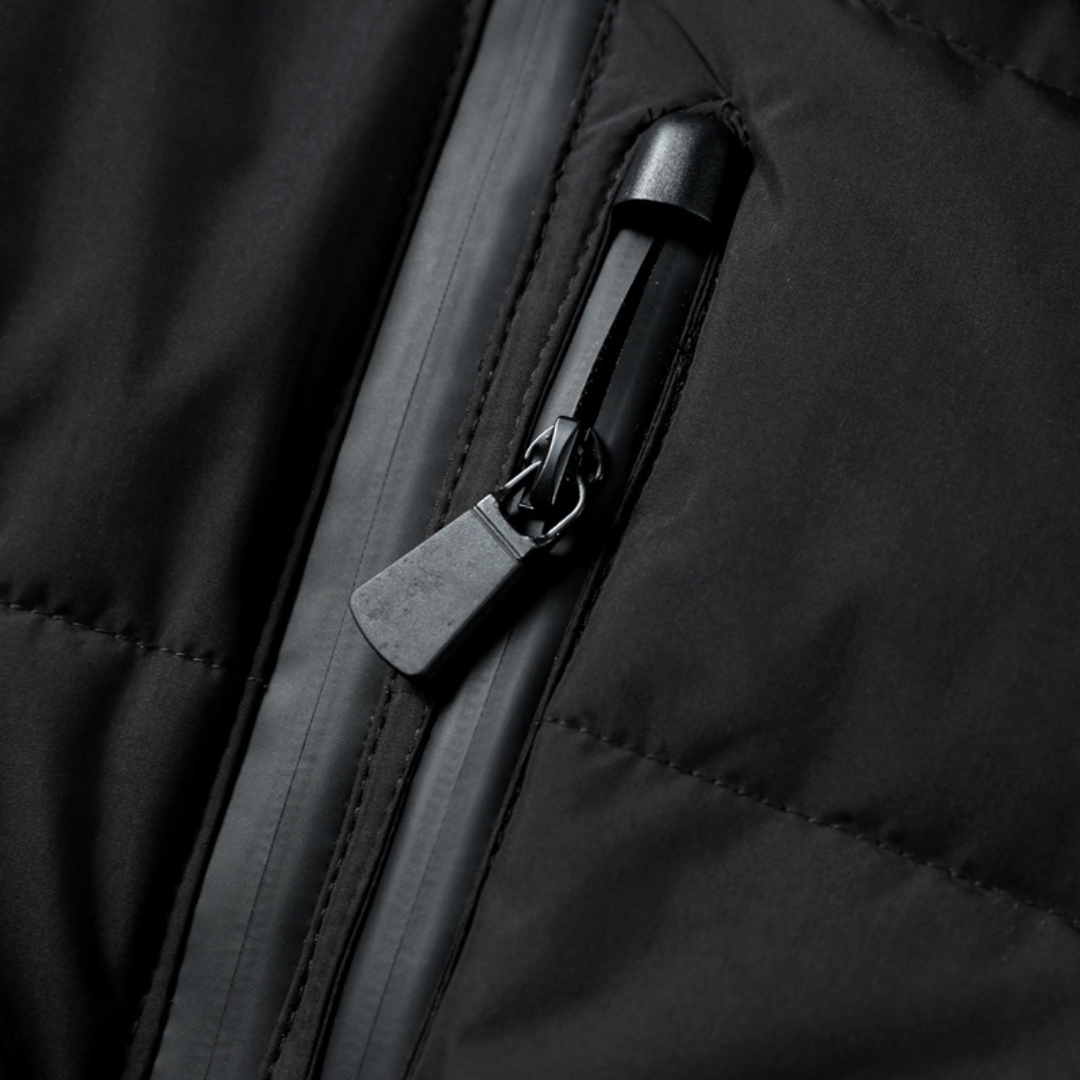 Georgia - Premium Insulated Black Ski Jacket