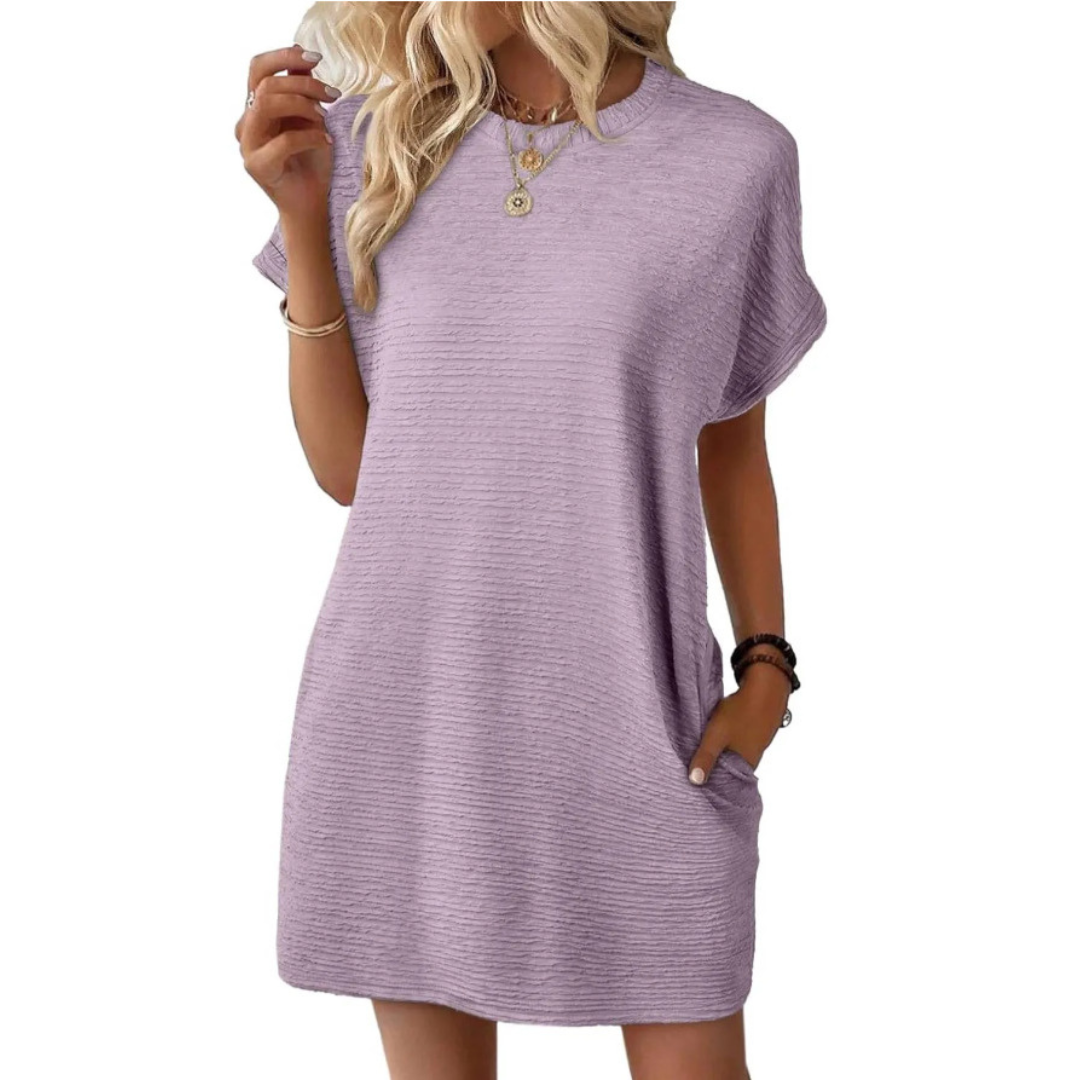 Diana - Casual Round Neck Summer Dress