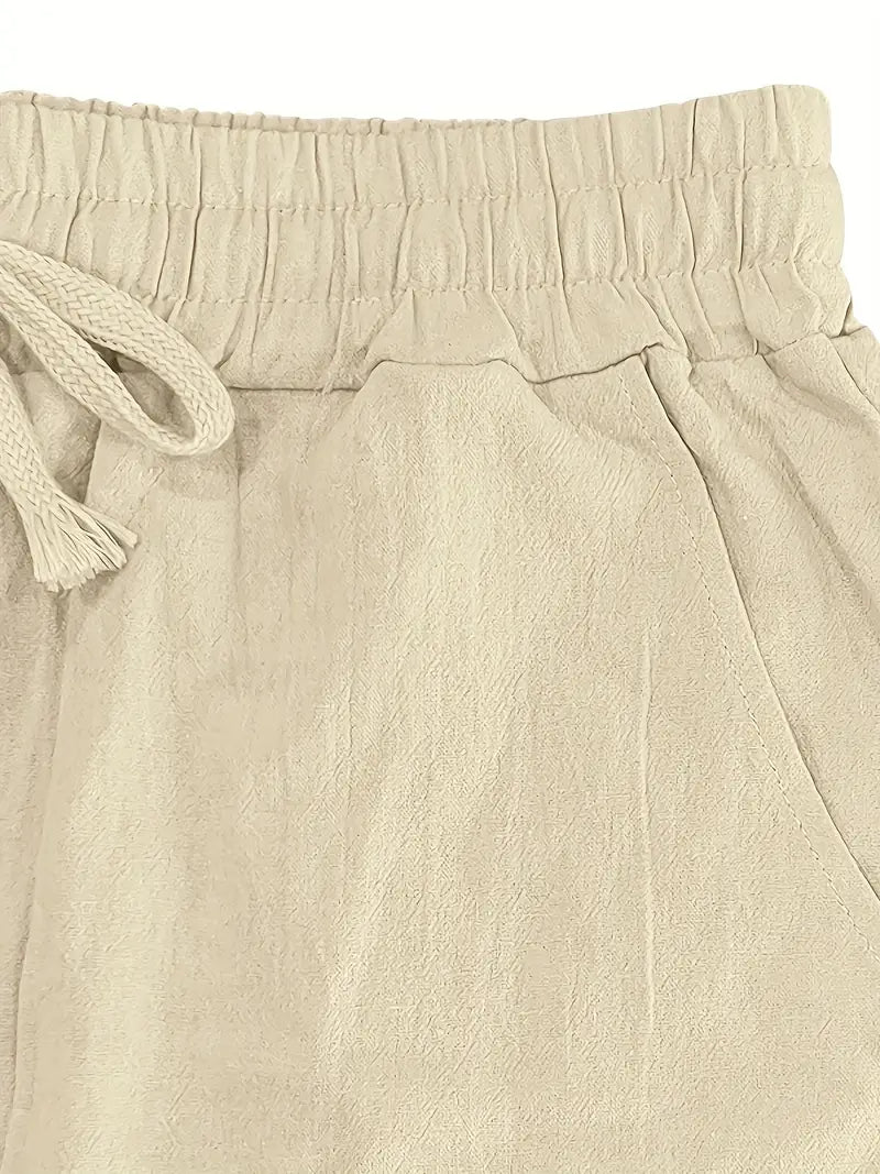 Khaki Linen Seaside Trousers
