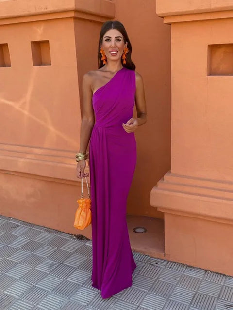 Chloe - Asymmetrical Maxi Dress