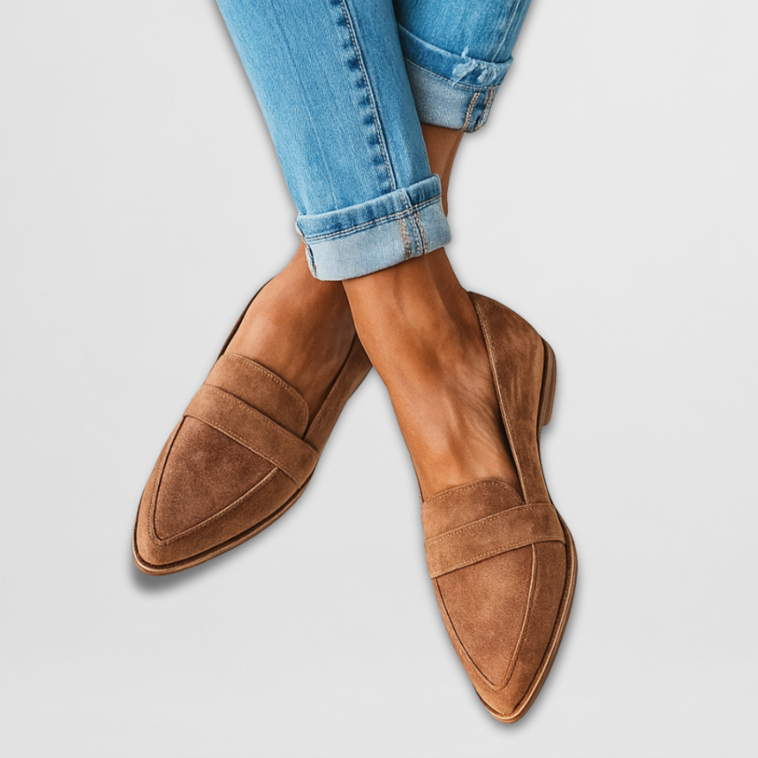 Chloe - Stylish Suede Flats