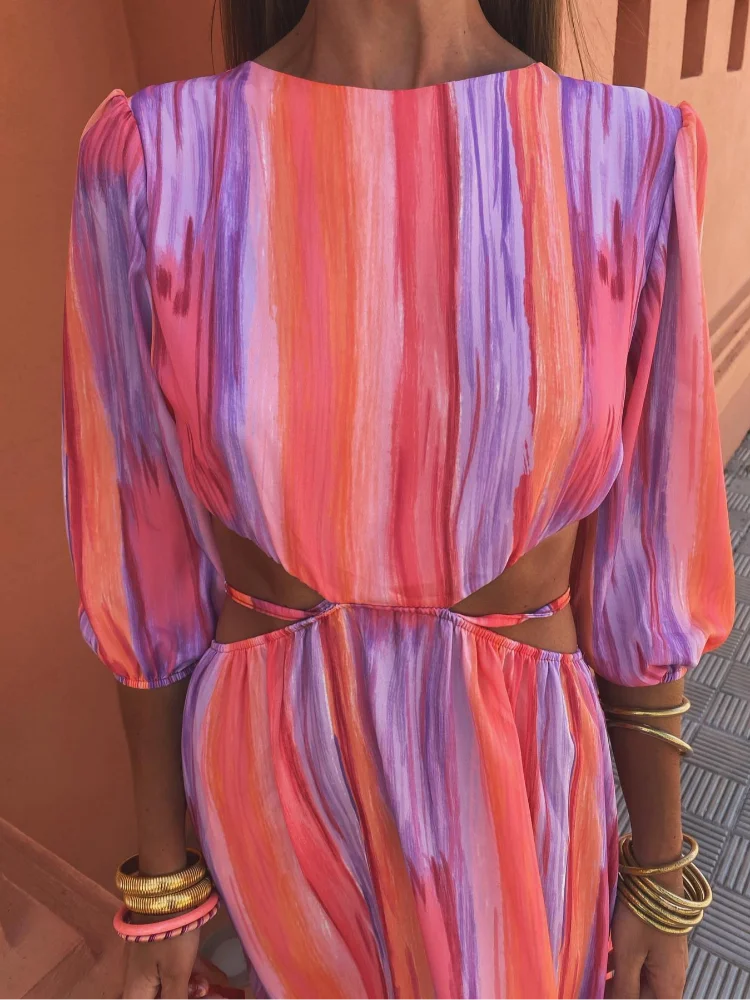 Elizabeth - Elegant Open Back Dress