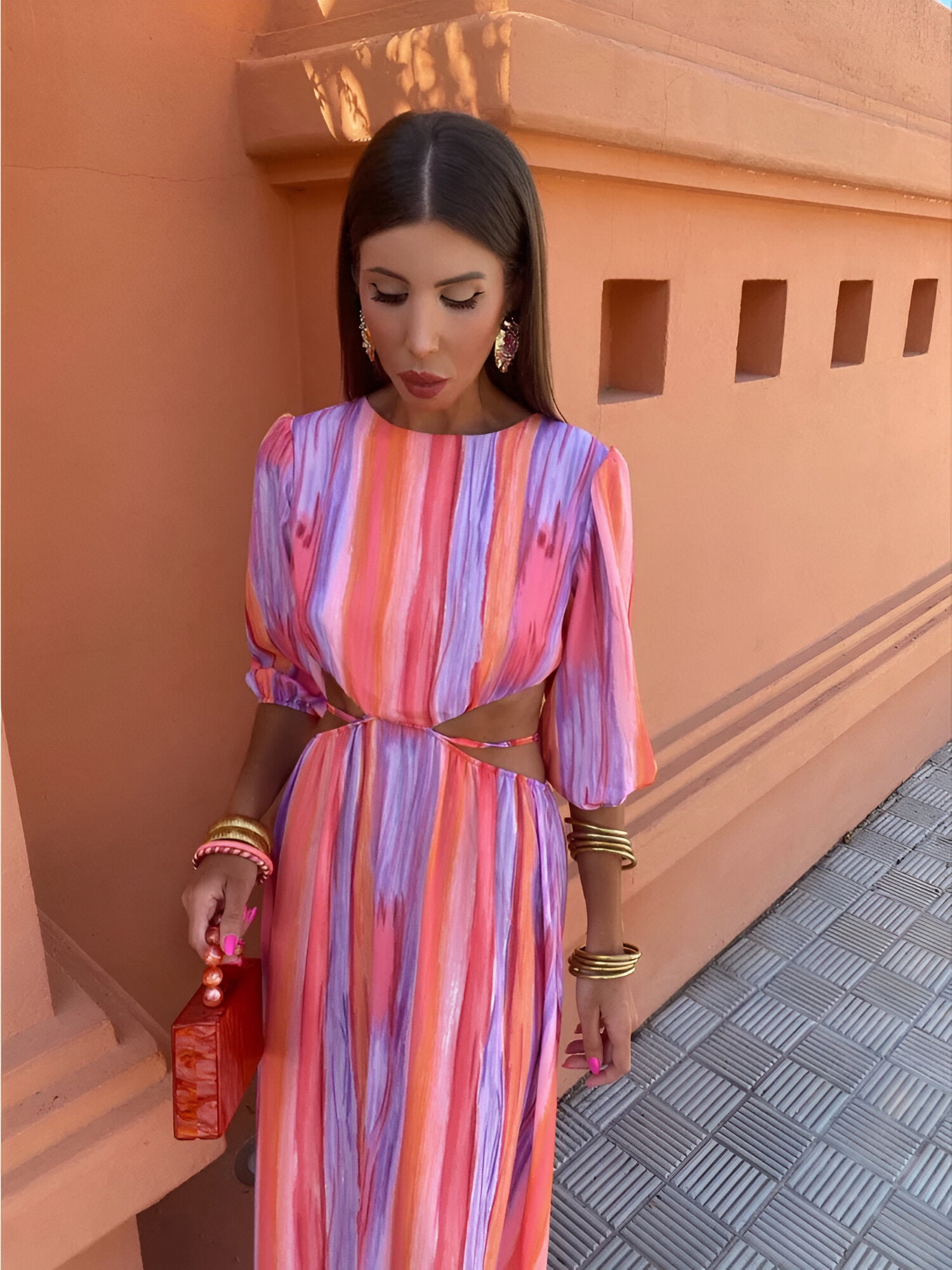 Elizabeth - Elegant Open Back Dress