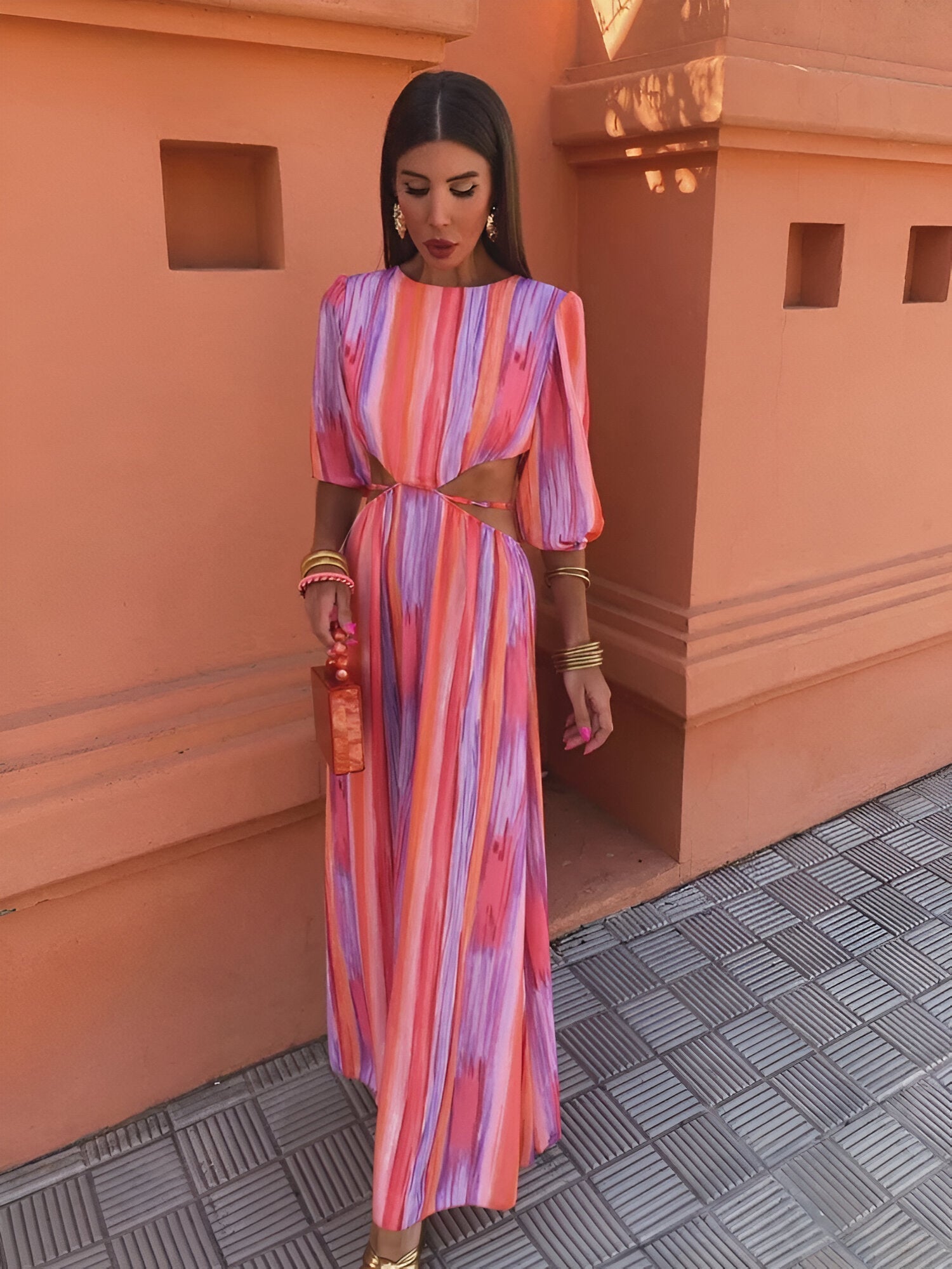 Elizabeth - Elegant Open Back Dress