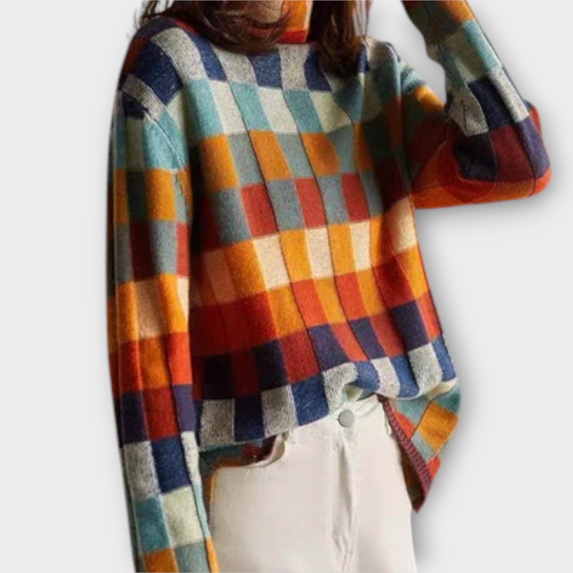 Josephine - Cozy Patchwork Sweater