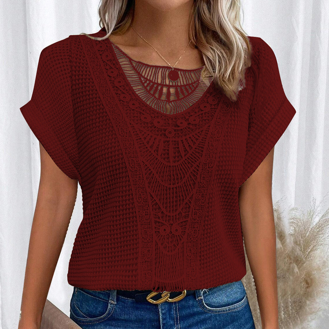 Chloe - Chic Lace Blouse