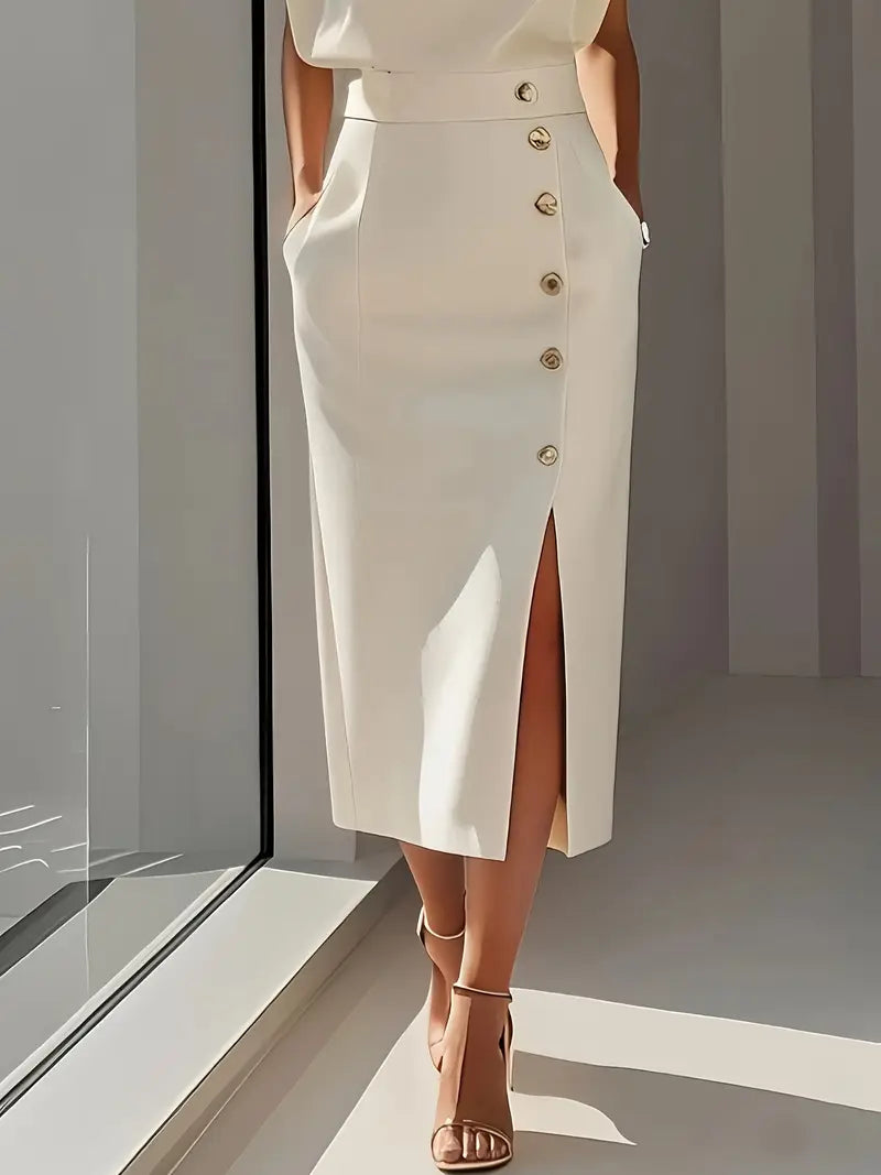 Bethany - Midi Dress with Side Slit