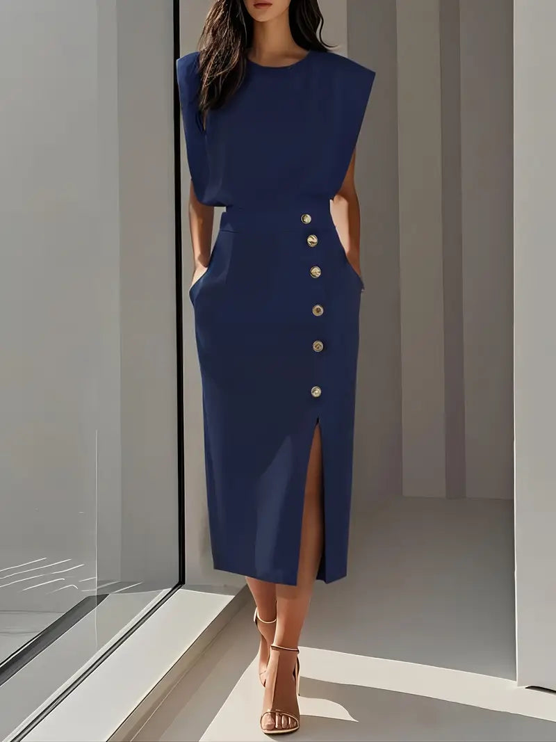 Bethany - Midi Dress with Side Slit