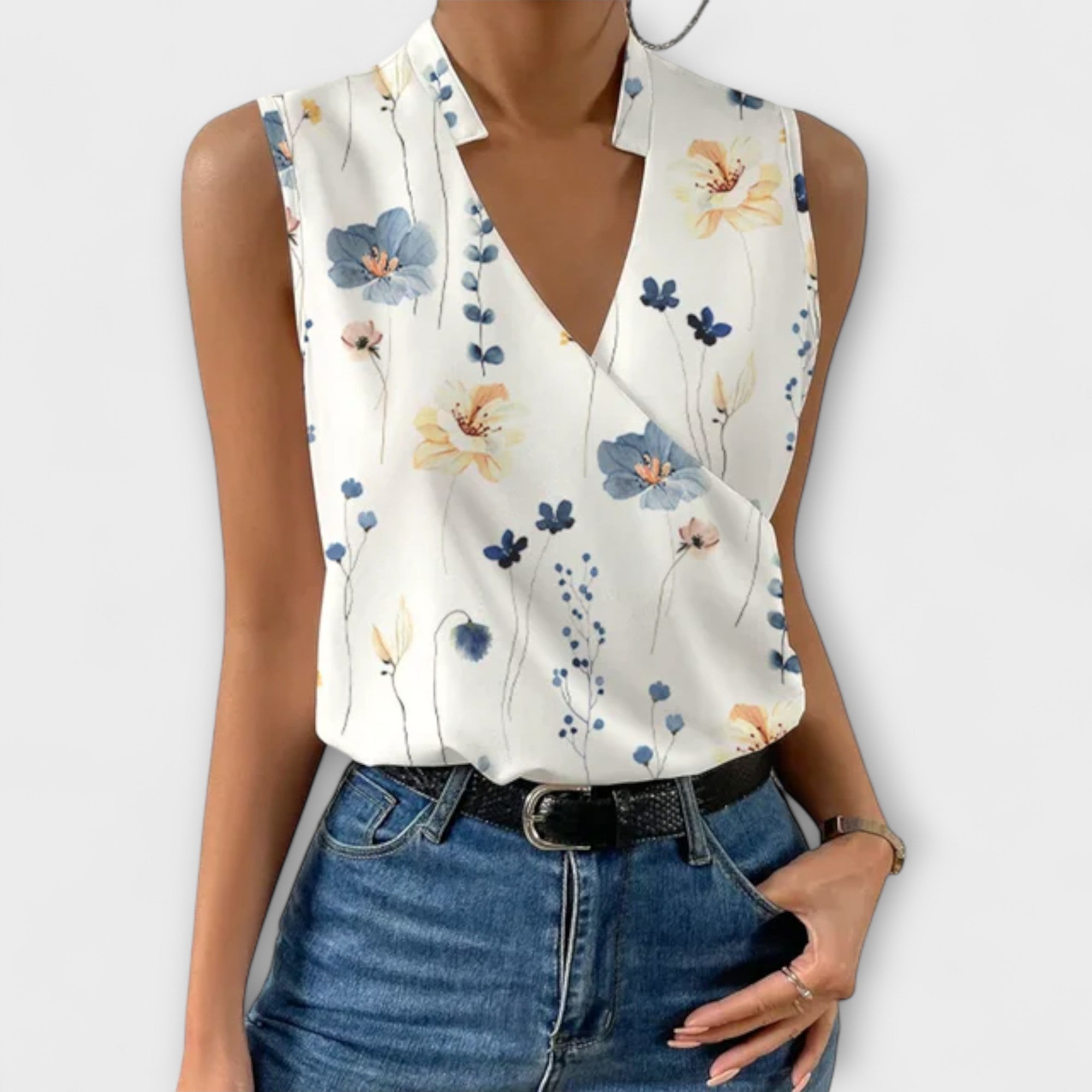 Clara - Elegant V-Neck Top