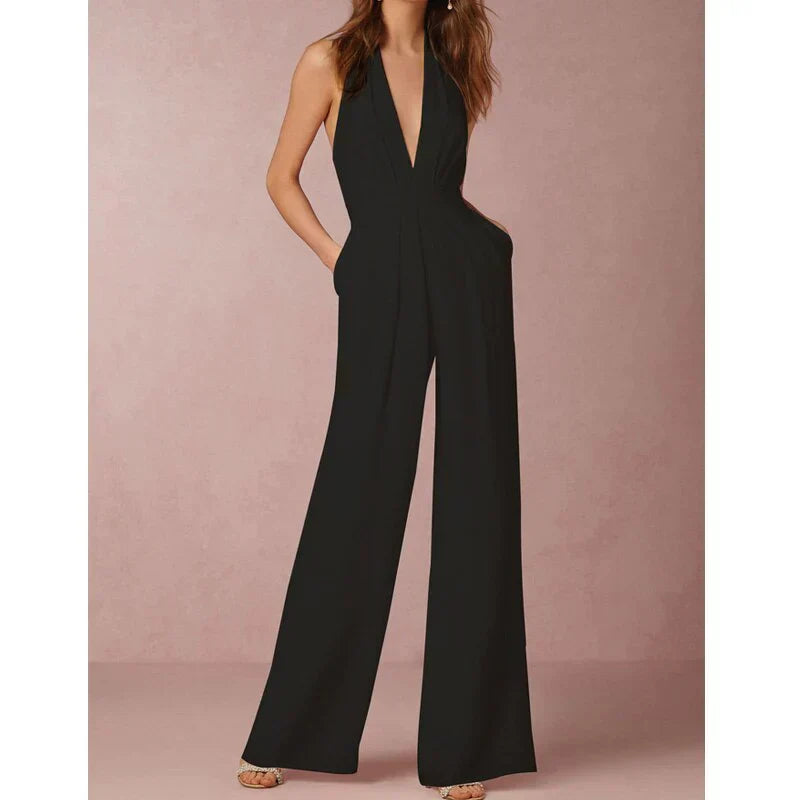 Jessica - Elegant Wide-Leg Jumpsuit