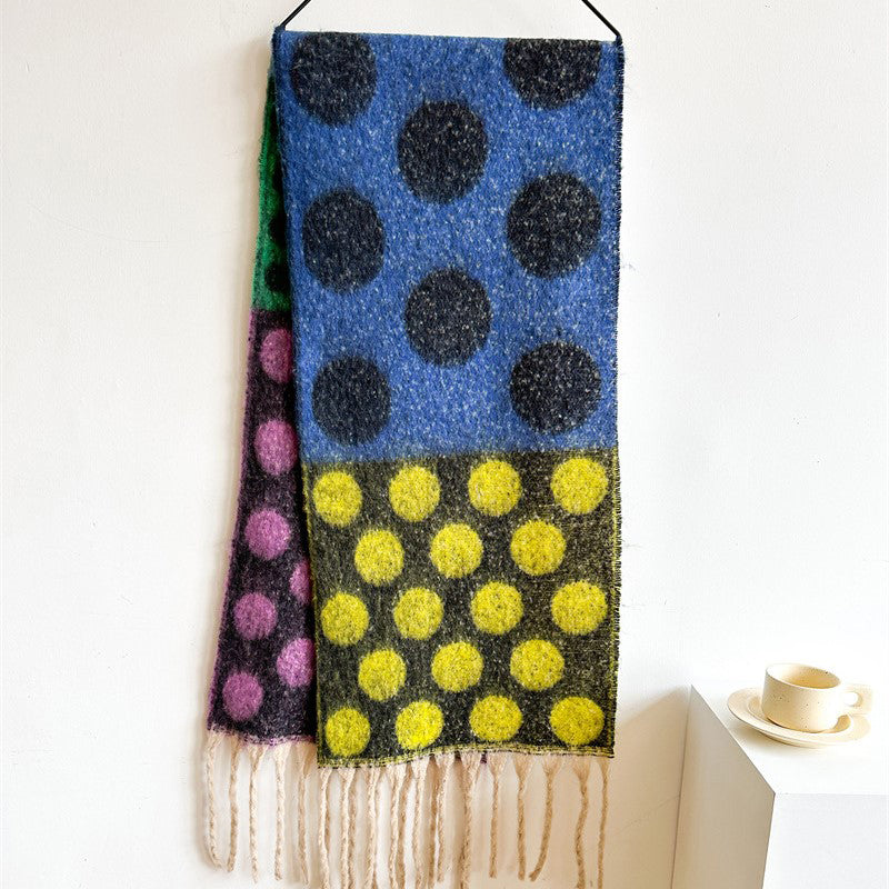 Tabitha -  Scarf with Polka Dots
