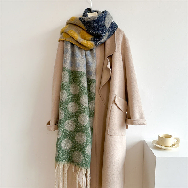Tabitha -  Scarf with Polka Dots