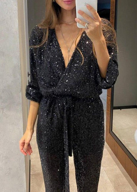 Clara - Sparkling Sequin Jumpsuit