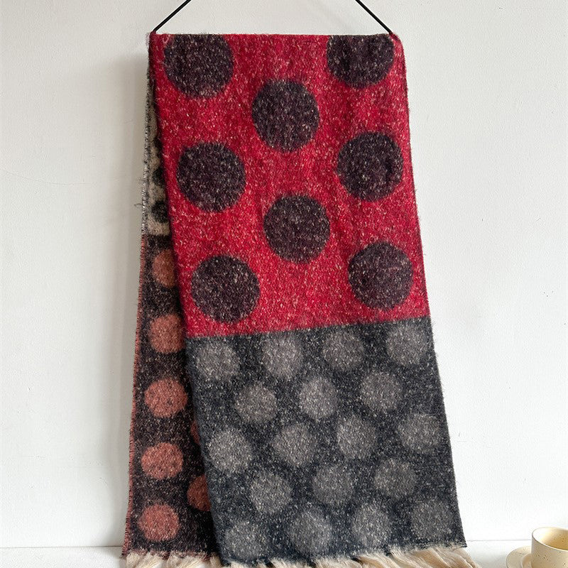 Tabitha -  Scarf with Polka Dots