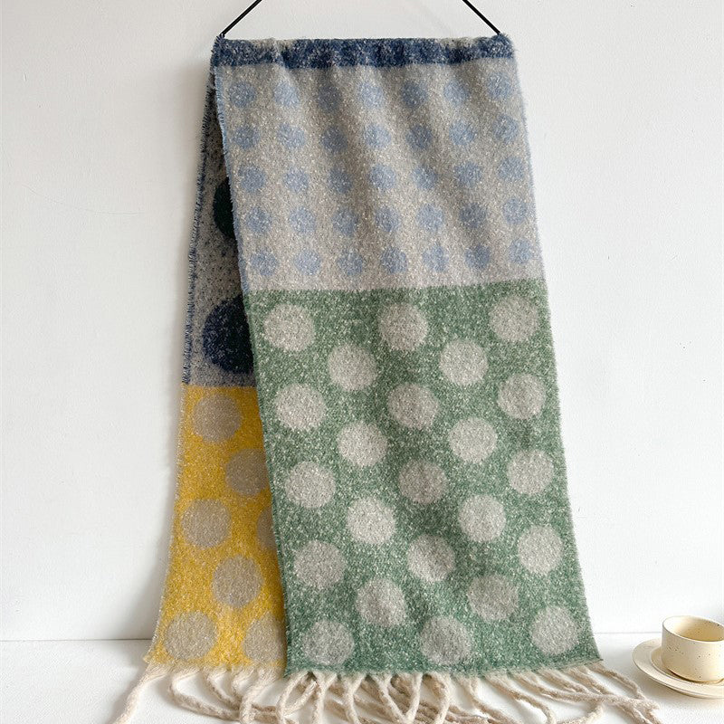 Tabitha -  Scarf with Polka Dots