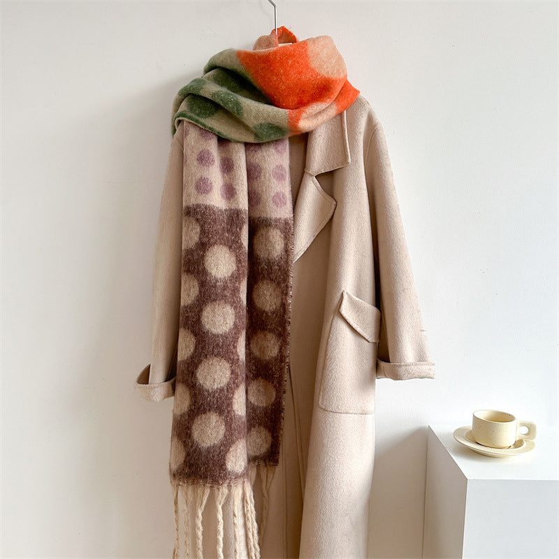 Tabitha -  Scarf with Polka Dots