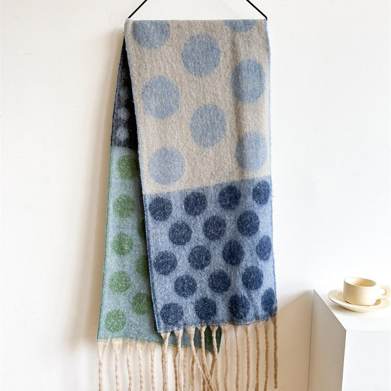 Lisa -  Scarf with Polka Dots