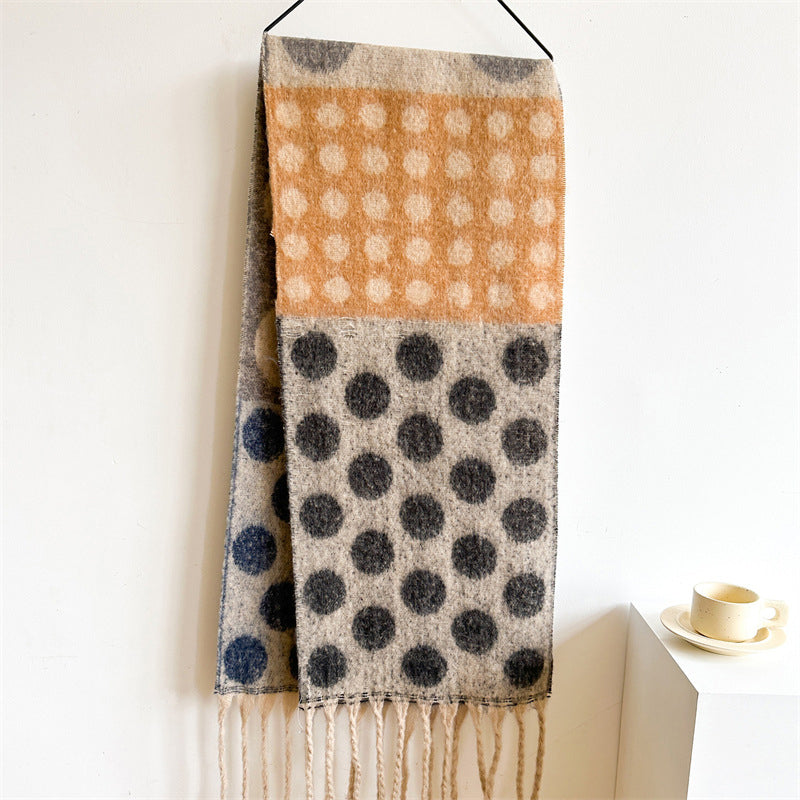 Margaret -  Scarf with Polka Dots