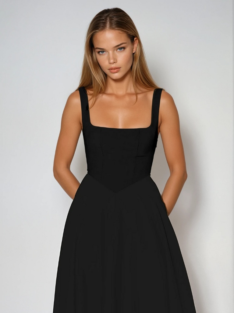 Elizabeth - Elegant Midi Dress