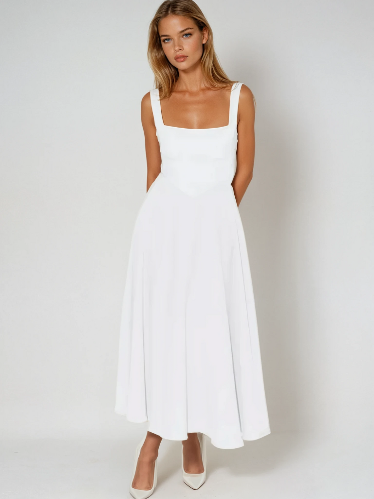 Elizabeth - Elegant Midi Dress