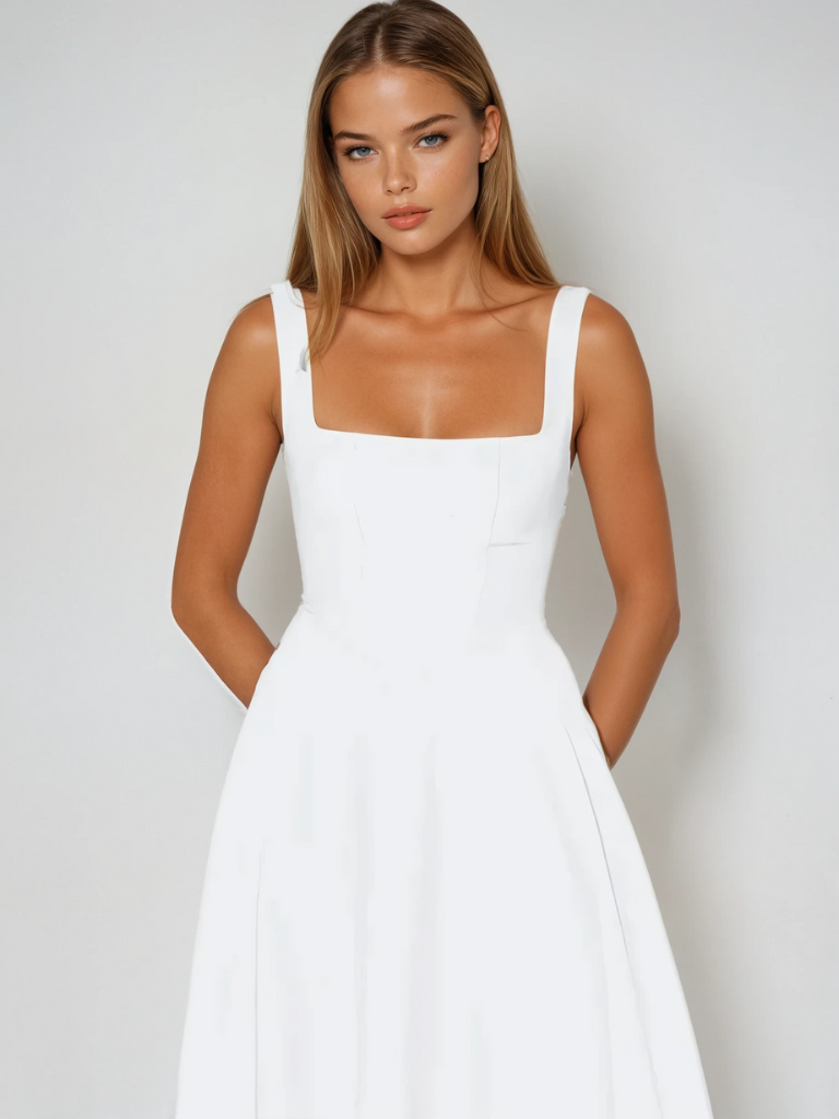 Elizabeth - Elegant Midi Dress