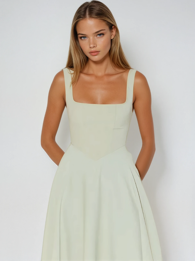 Elizabeth - Elegant Midi Dress