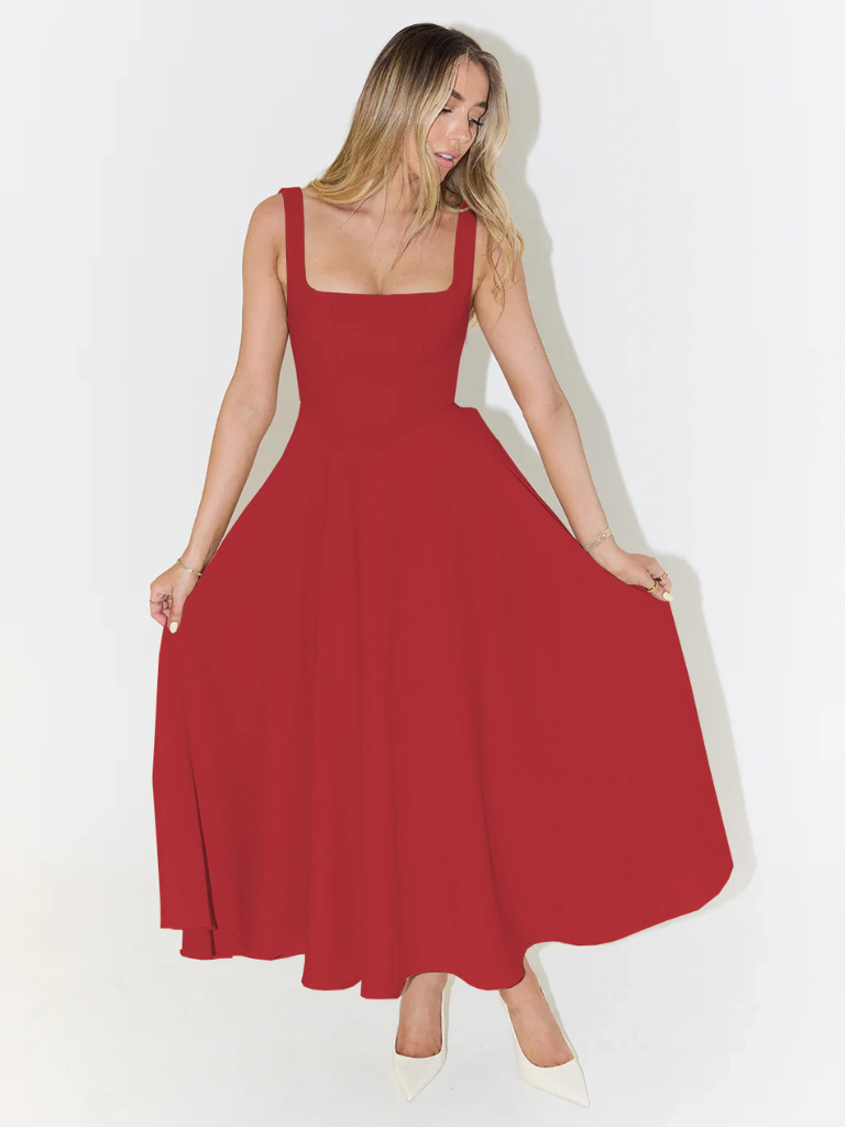 Elizabeth - Elegant Midi Dress