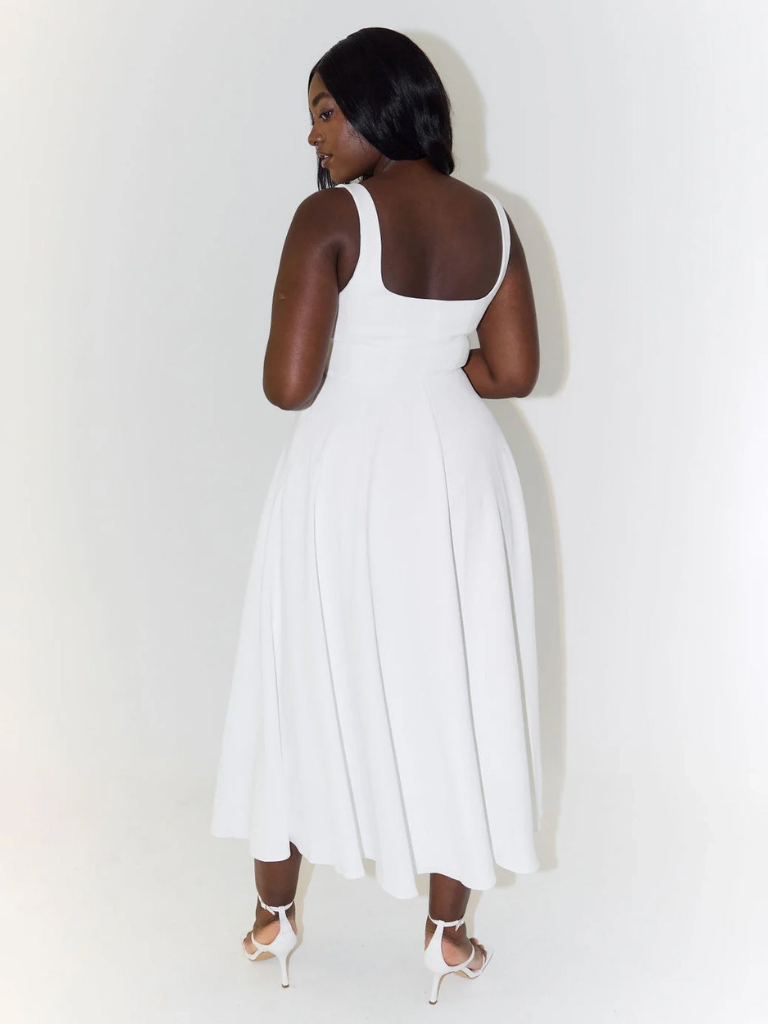 Elizabeth - Elegant Midi Dress