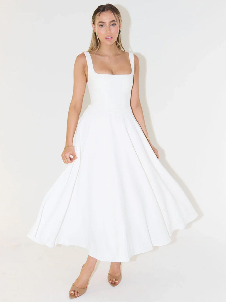 Elizabeth - Elegant Midi Dress