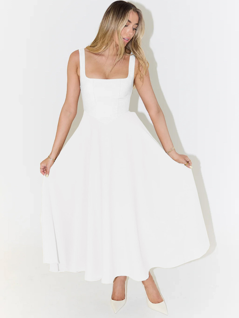 Elizabeth - Elegant Midi Dress