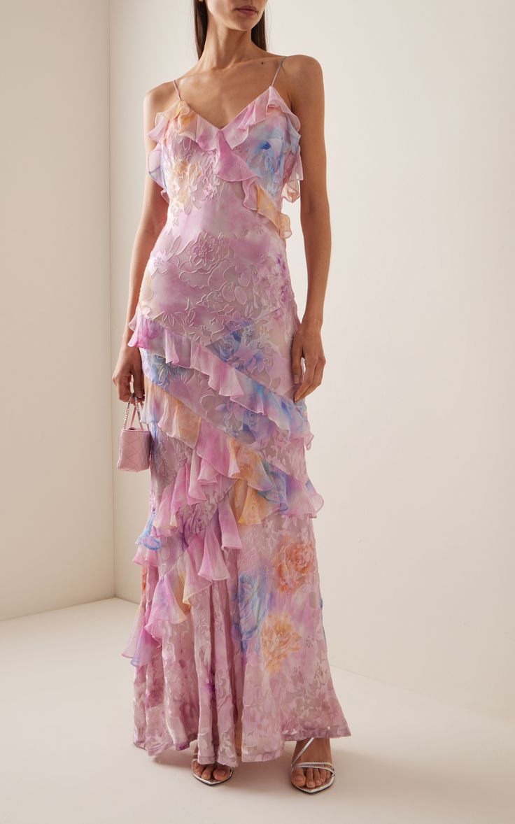 Amelia - Flowing Ruffle Gown