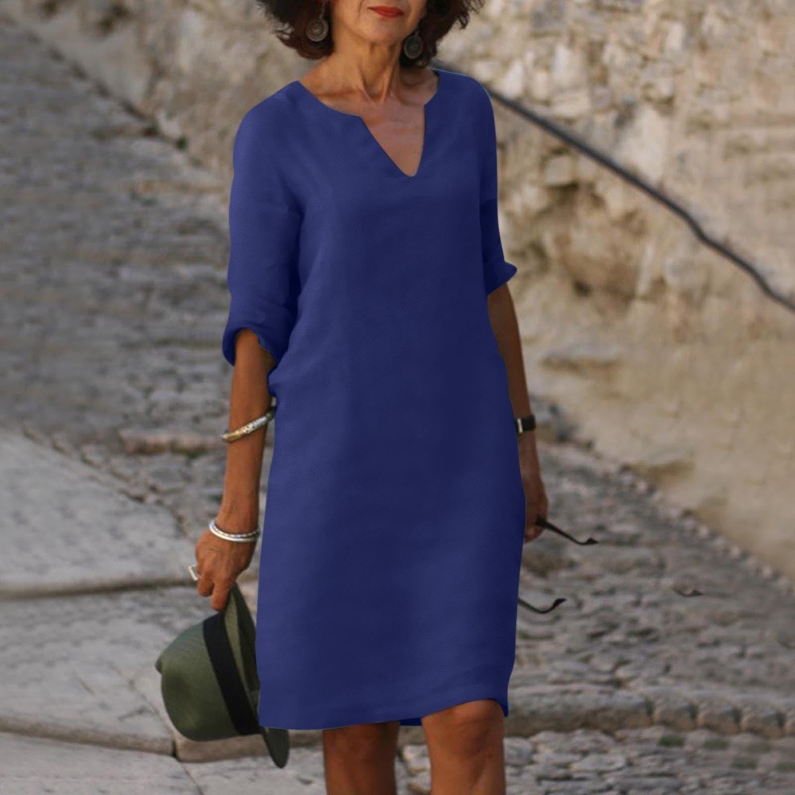 Amelia - Elegant V-Neck Dress