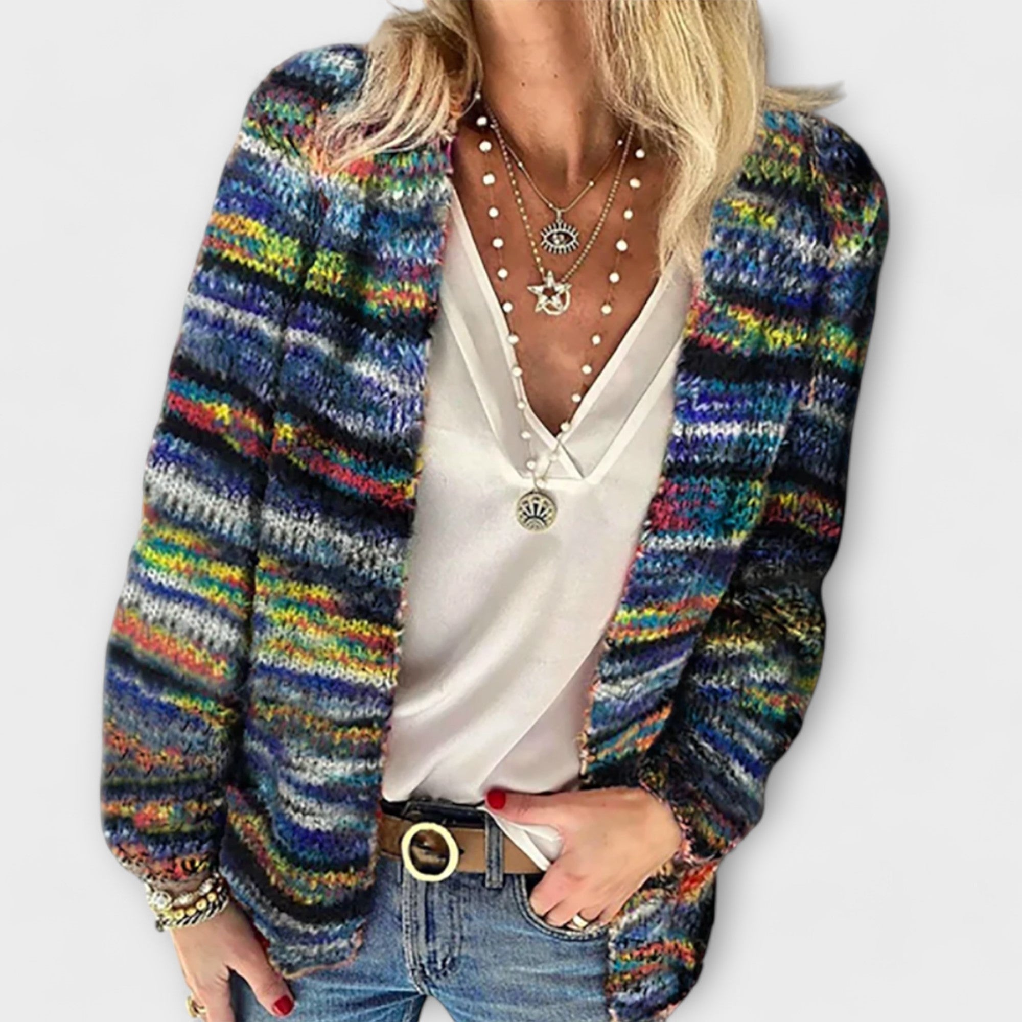 Jessica - Cozy Colorful Cardigan