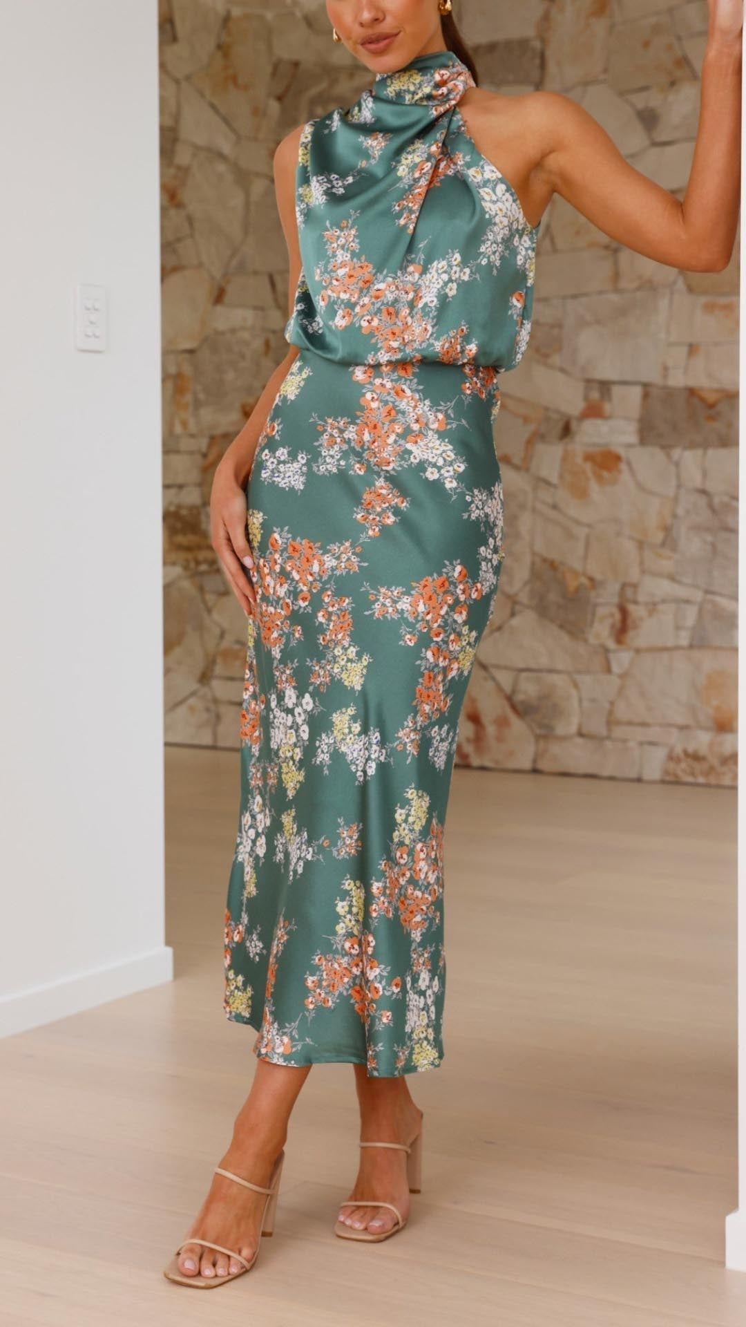 Claire - Elegant Floral Maxi