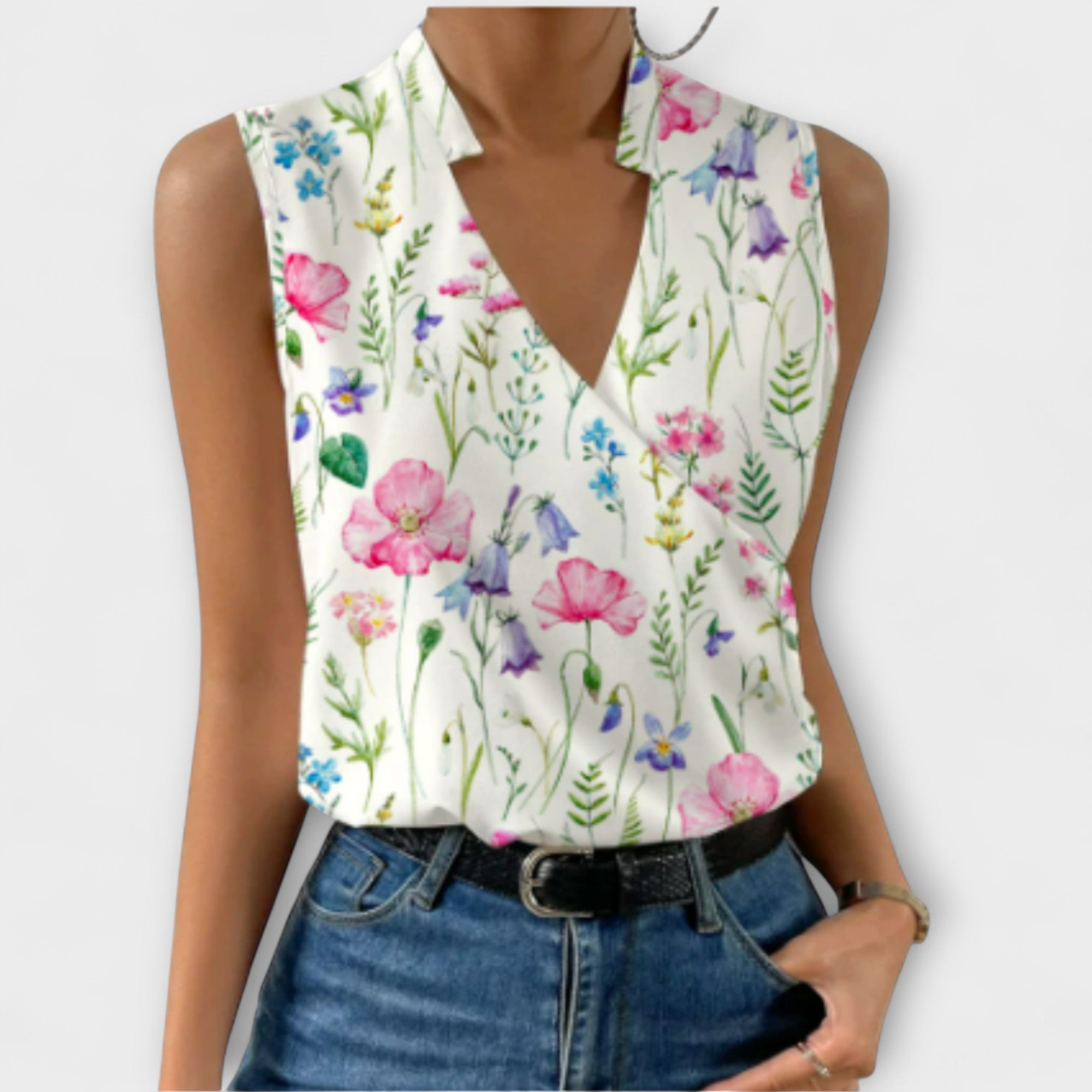 Clara - Elegant V-Neck Top