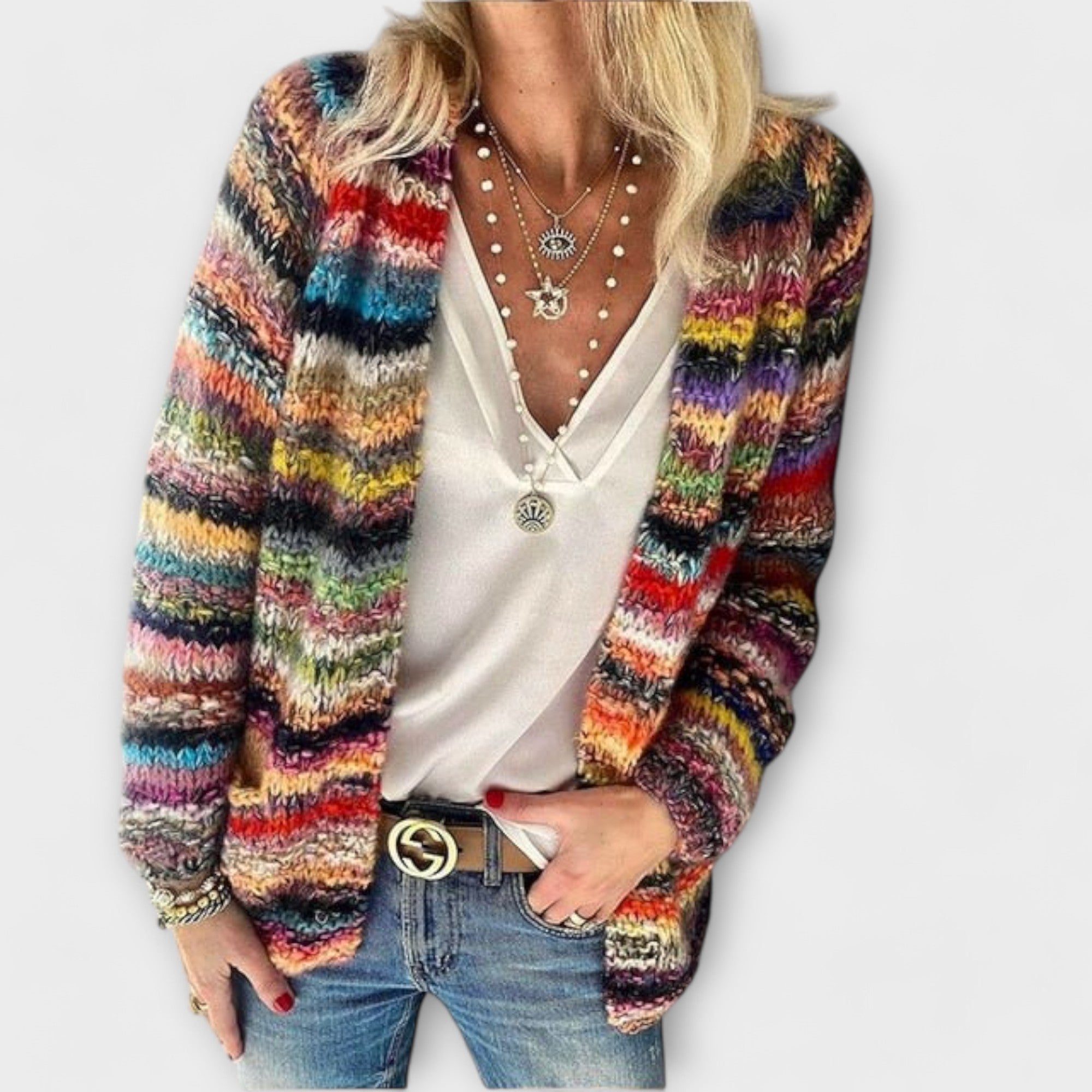 Jessica - Cozy Colorful Cardigan