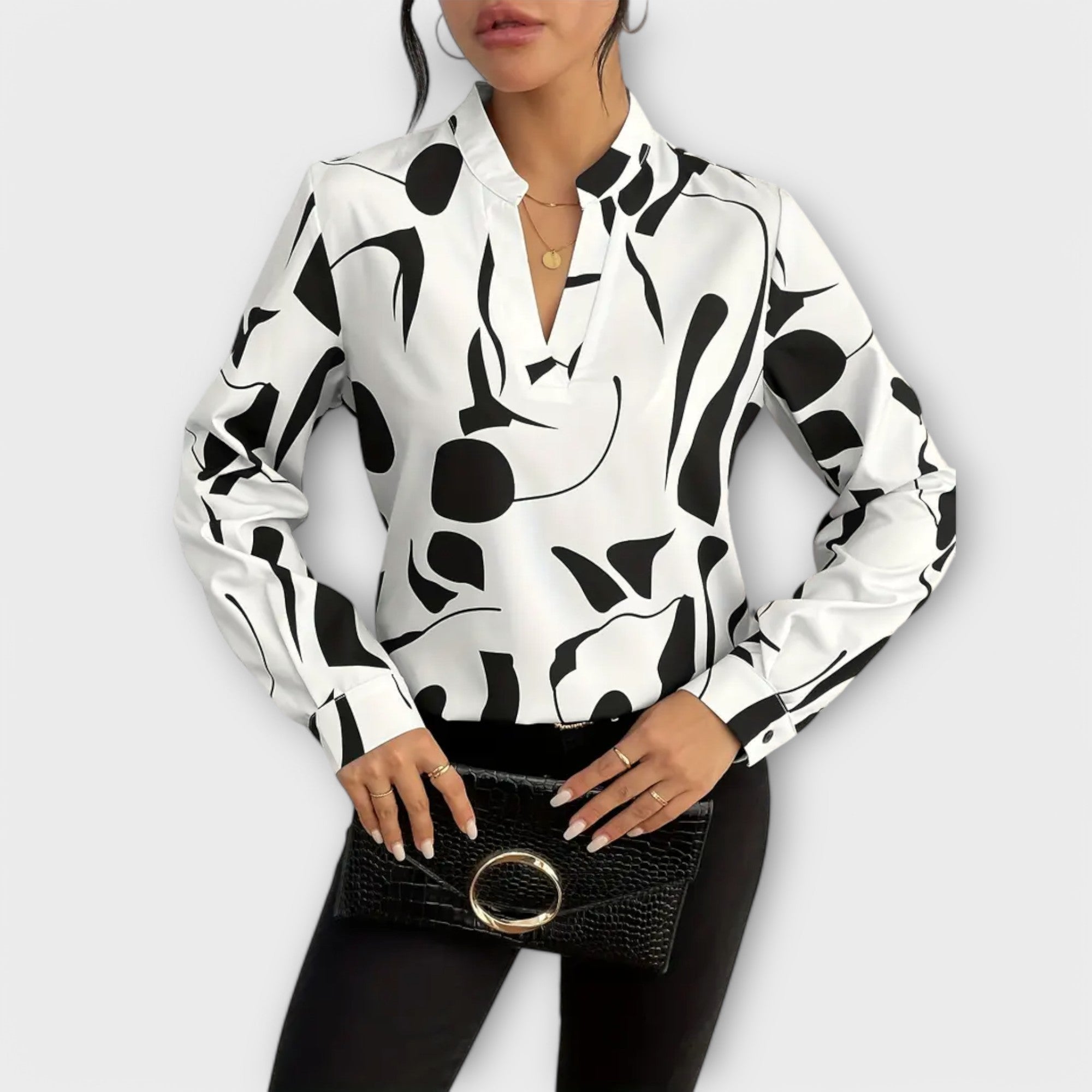 Jessica - Elegant Long-Sleeve Blouse