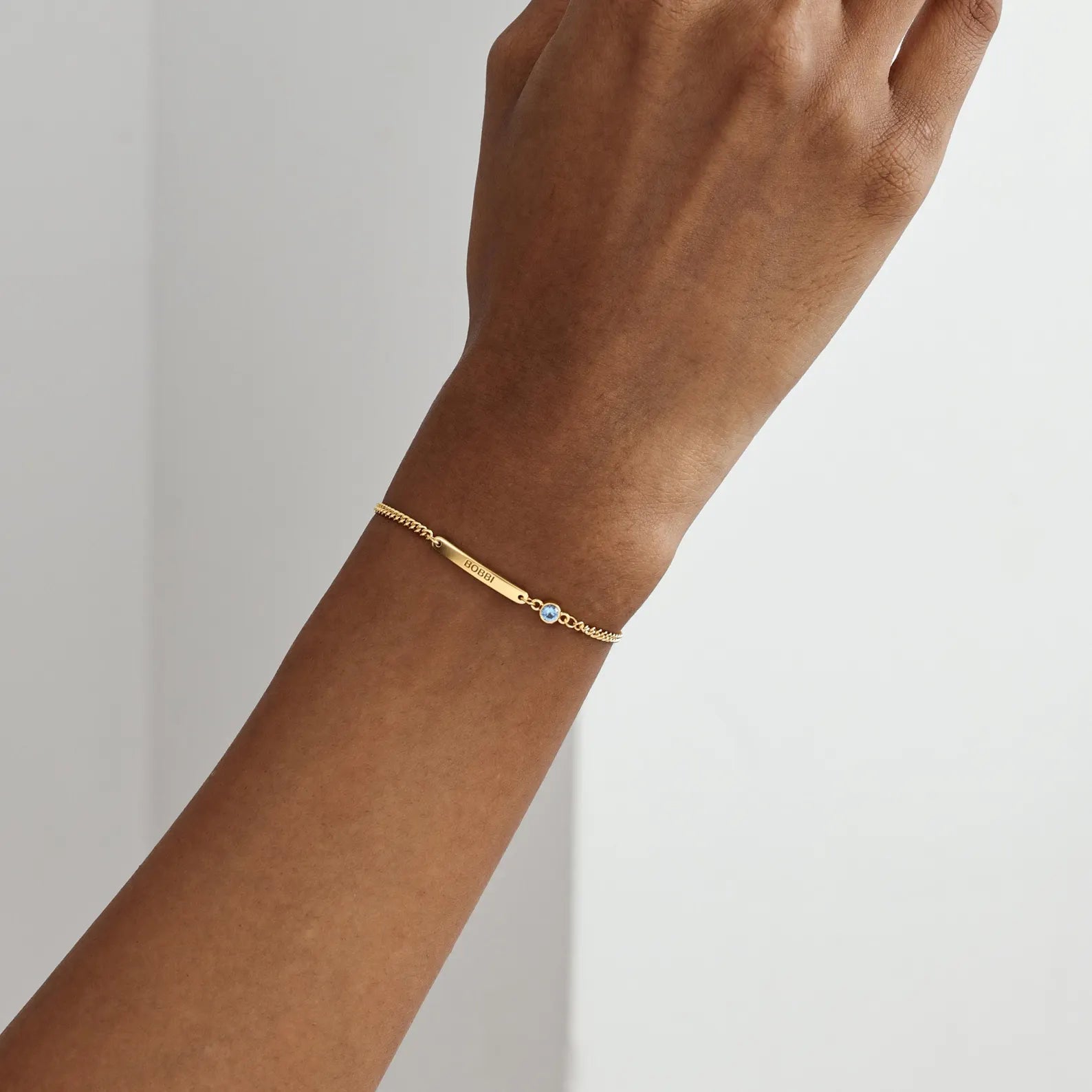TIMELESS NAME AND BIRTHSTONE BRACELET