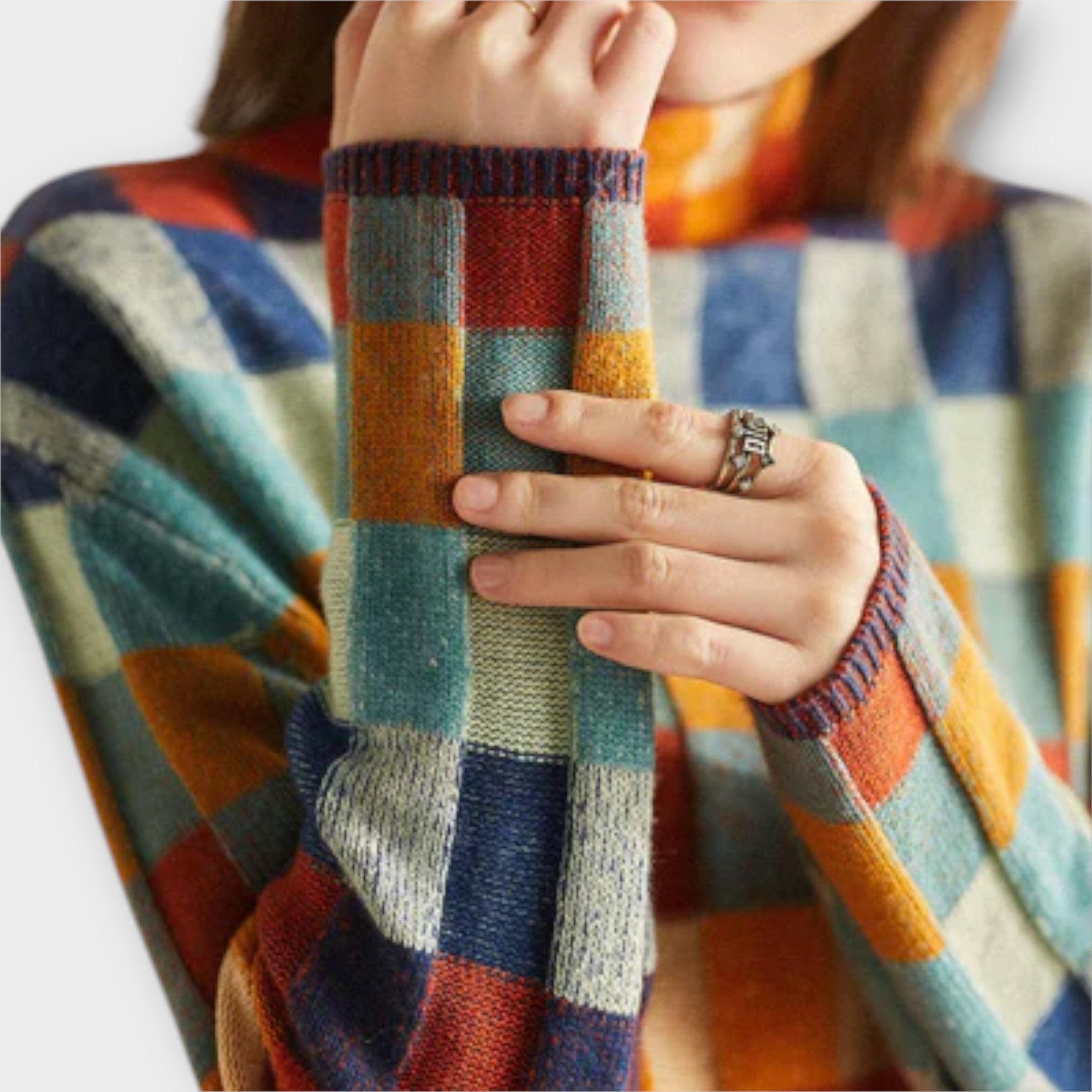 Josephine - Cozy Patchwork Sweater
