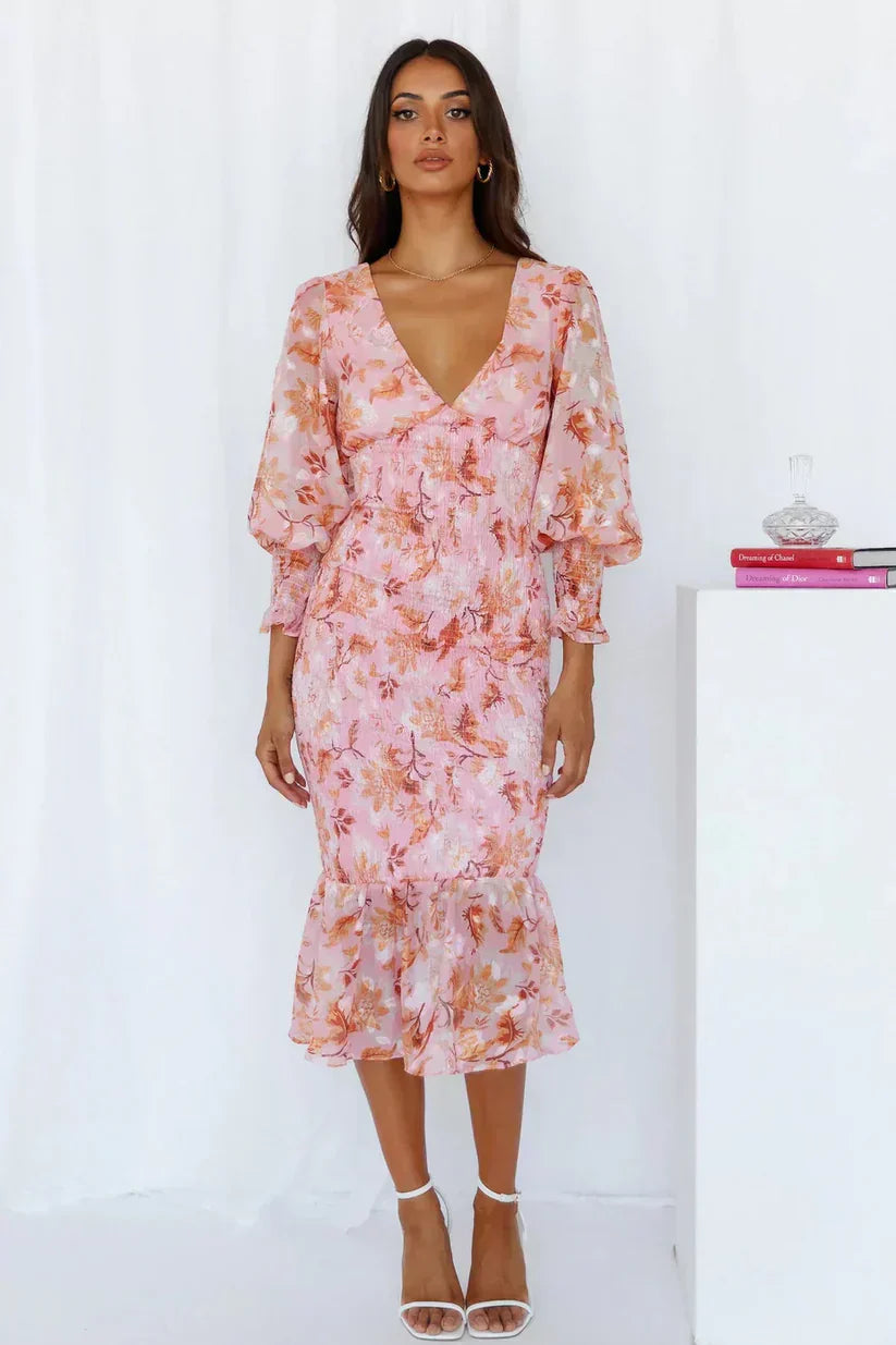 Elizabeth - Elegant Floral Midi
