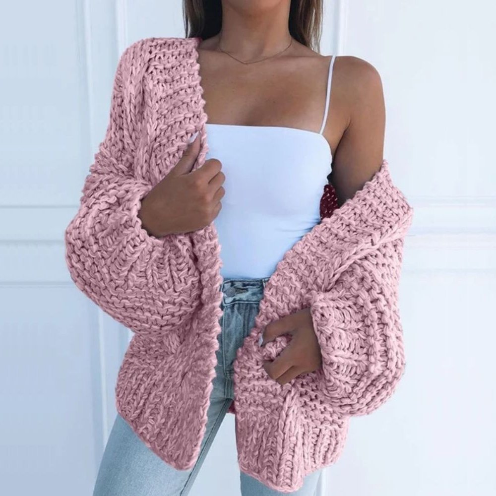 Delia - Chunky Knit Relaxed Cardigan