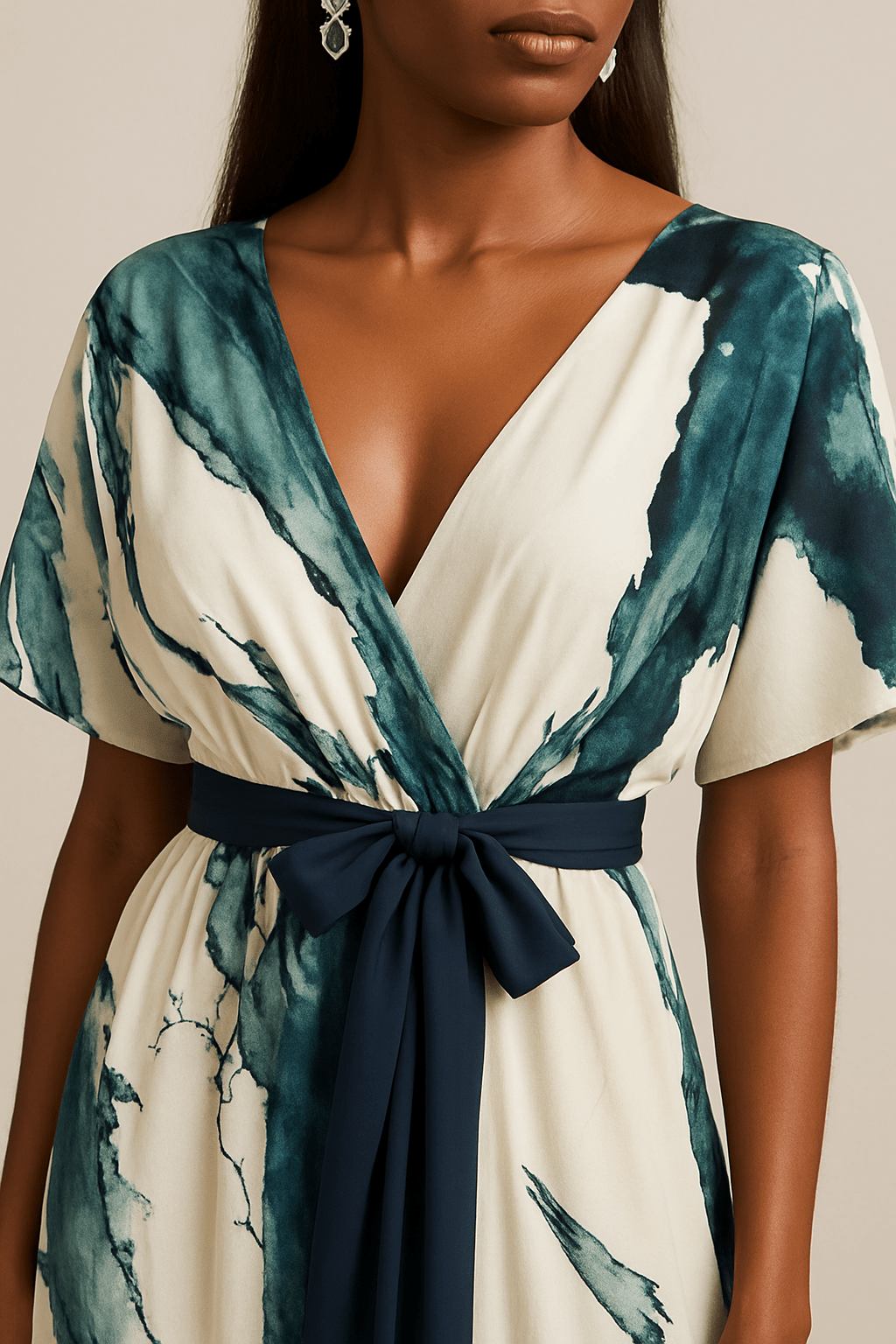 Amelia - Flowy Watercolour Dress